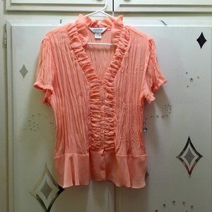 ALLISON TAYLOR Elegant Coral Shirt
